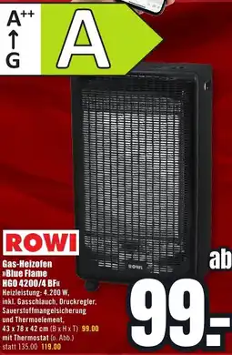 B1 Discount Baumarkt ROWI Gas-Heizofen Blue Flame HGO 4200/4 BF Angebot
