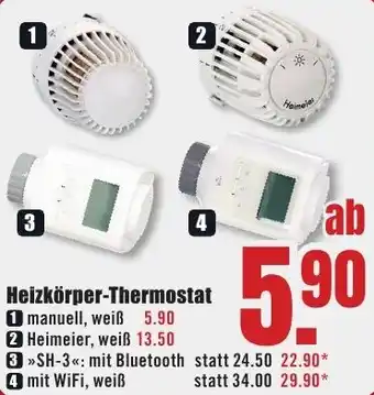 B1 Discount Baumarkt Heizkörper-Thermostat Angebot