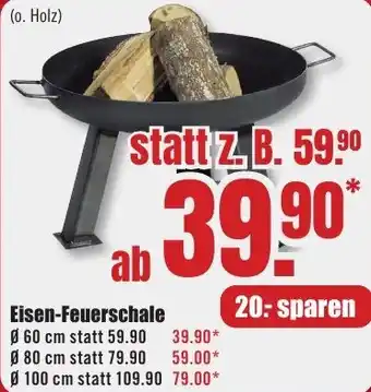 B1 Discount Baumarkt Eisen-Feuerschale Angebot