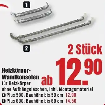B1 Discount Baumarkt Heizkörper Wandkonsolen Angebot