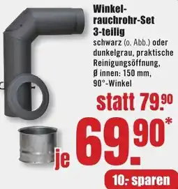 B1 Discount Baumarkt Winkelrauchrohr-Set 3-teilig Angebot