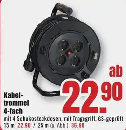 B1 Discount Baumarkt Kabeltrommel 4-fach Angebot