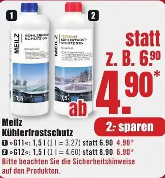 B1 Discount Baumarkt Meilz Kühlerfrostschutz Angebot