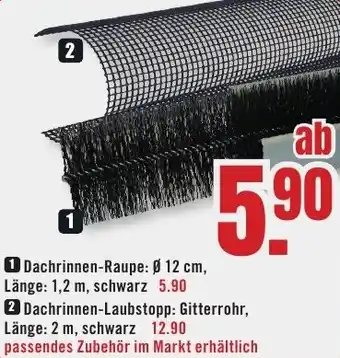 B1 Discount Baumarkt Dachrinnen-Raupe Angebot