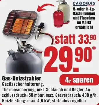 B1 Discount Baumarkt Gas-Heizstrahler Angebot