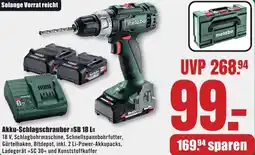 B1 Discount Baumarkt Akku-Schlagschrauber SB 18 L Angebot
