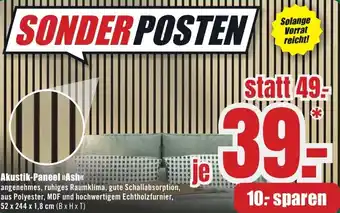 B1 Discount Baumarkt Akustik-Paneel Ash Angebot