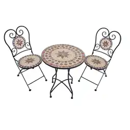 Netto Marken-Discount Balkonset 3tlg. Mosaik AMARILLO steinrot,grau,hellgrau Angebot