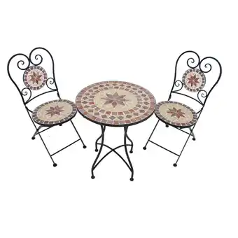 Netto Marken-Discount Balkonset 3tlg. Mosaik AMARILLO steinrot,grau,hellgrau Angebot