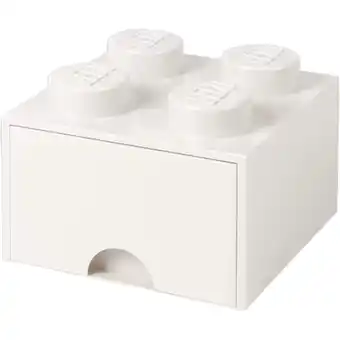 Netto Marken-Discount Room Copenhagen Aufbewahrungsbox LEGO Brick Drawer 4 weiß Angebot