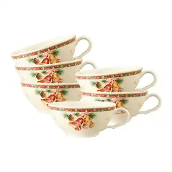 Netto Marken-Discount Seltmann Weiden Teetassen Marieluise Weihnachtsnostalgie 130 ml 6er Set Angebot