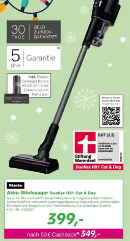 EP Miele Akku-Stielsauger Duoflex HX1 Cat & Dog Angebot