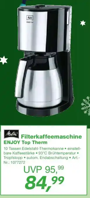 EP Melitta Filterkaffeemaschine ENJOY Top Therm Angebot