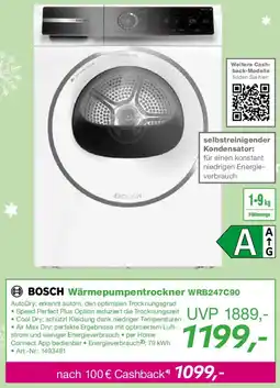 EP BOSCH Wärmepumpentrockner WRB247C90 Angebot