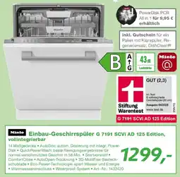 EP Miele Einbau-Geschirrspüler G 7191 SCVI AD 125 Edition, vollintegrierbar Angebot