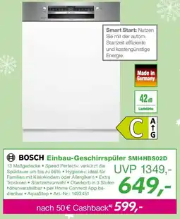 EP BOSCH Einbau-Geschirrspüler SMI4HBS02D Angebot