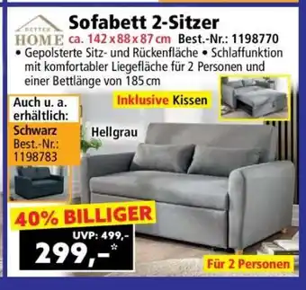 Norma Sofabett 2-Sitzer Angebot