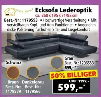 Norma Ecksofa Lederoptik Angebot
