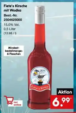 Netto Marken-Discount Fiete's Kirsche mit Wodka Angebot