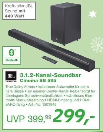 EP JBL 3.1.2-Kanal-Soundbar Cinema SB 595 Angebot