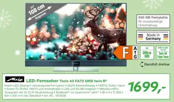 EP Metz LED-Fernseher Taris 43 FA72 UHD twin R Angebot