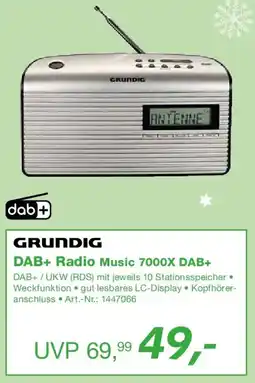 EP GRUNDIG DAB+ Radio Music 7000X DAB+ Angebot
