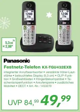 EP Panasonic Festnetz-Telefon KX-TGU432EXB Angebot