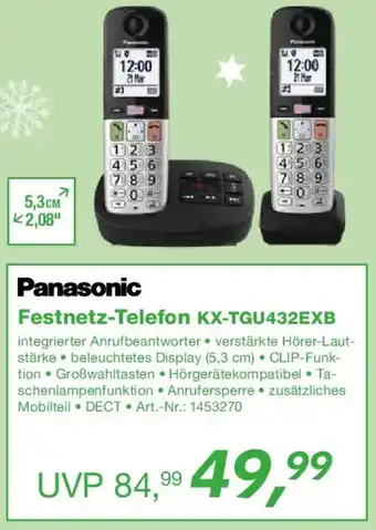 EP Panasonic Festnetz-Telefon KX-TGU432EXB Angebot