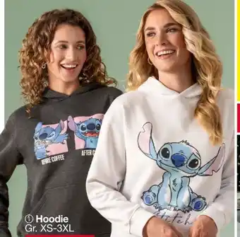 Woolworth Disney Damen Hoodie Stiich Angebot