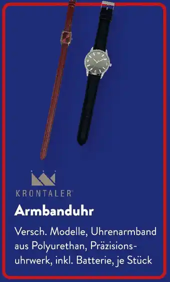 Aldi Süd KRONTALER Armbanduhr Angebot