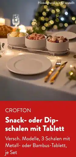 Aldi Süd CROFTON Snack- oder Dipschalen mit Tablett Angebot