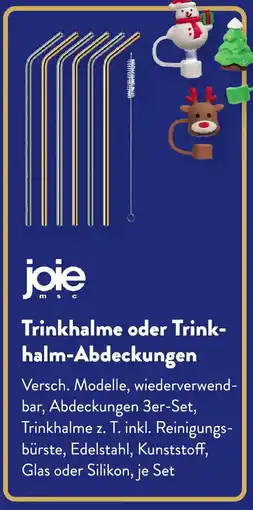 Aldi Süd Joie Trinkhalme oder Trinkhalm-Abdeckungen Angebot