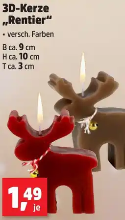 Thomas Philipps 3D-Kerze ,,Rentier" Angebot