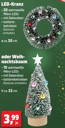 Thomas Philipps LED-Kranz oder Weihnachtsbaum Angebot