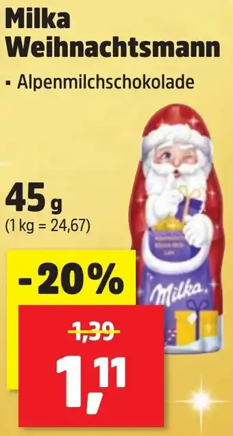 Thomas Philipps Milka Weihnachtsmann Angebot