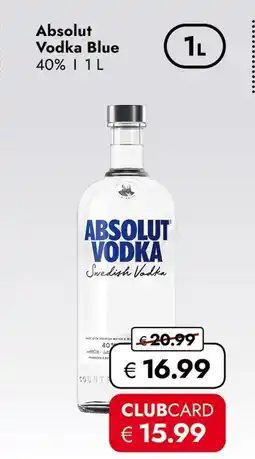 Travel Free Absolut vodka blue Angebot