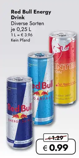 Travel Free Red bull energy drink Angebot