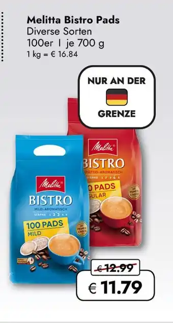 Travel Free Melitta bistro pads Angebot
