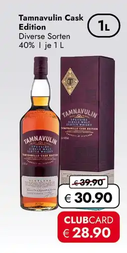 Travel Free Tamnavulin cask edition Angebot