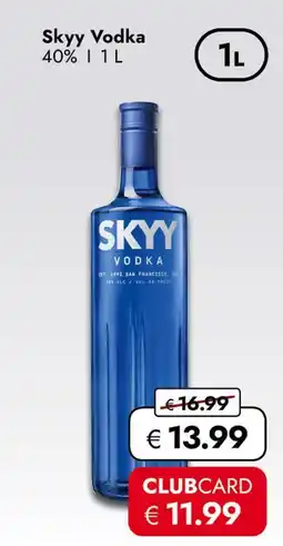 Travel Free Skyy vodka Angebot