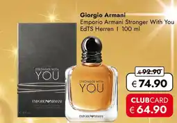 Travel Free Giorgio armani emporio armani stronger with you edts herren Angebot