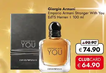 Travel Free Giorgio armani emporio armani stronger with you edts herren Angebot