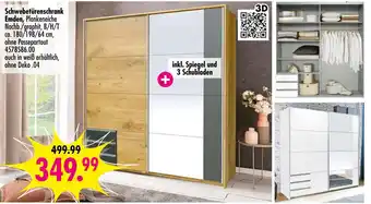 Möbel Boss Schwebetürenschrank emden Angebot