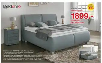 Möbelzentrum Pforzheim Beldomo polsterbett inkl. bettkasten Angebot