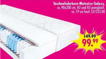 Möbel Boss Taschenfederkern-matratze galaxy Angebot