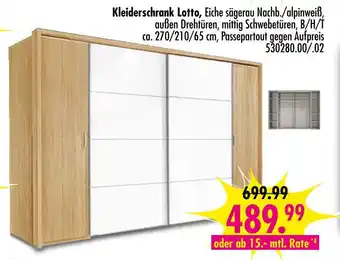 Möbel Boss Kleiderschrank lotto Angebot