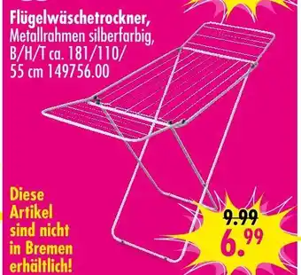 Möbel Boss Flügelwäschetrockner Angebot