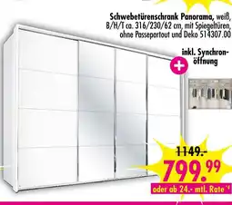 Möbel Boss Schwebetürenschrank panorama Angebot