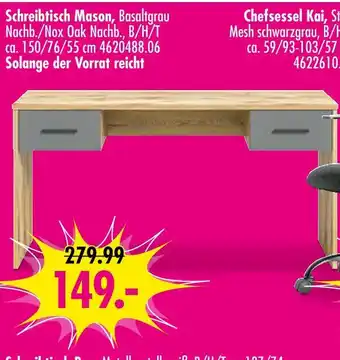 Möbel Boss Schreibtisch mason Angebot