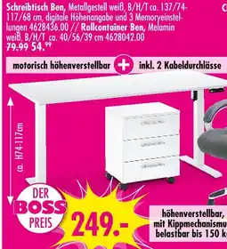 Möbel Boss Schreibtisch ben Angebot
